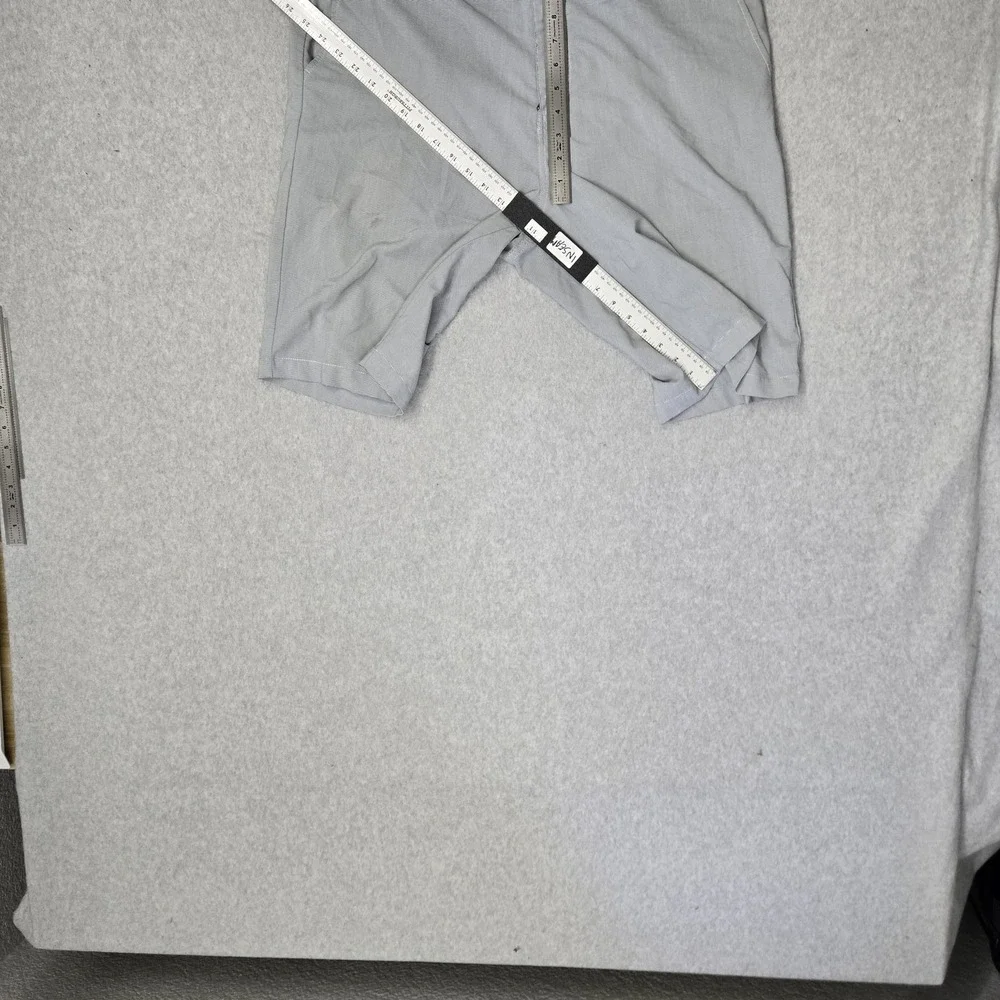 Travis Mathew Men Shorts 38 Gray Striped Chino Button 11